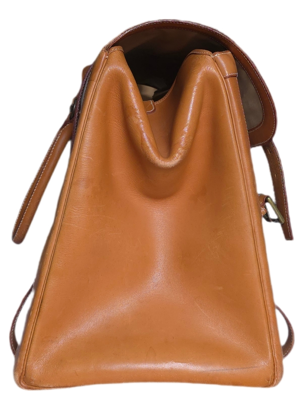 Hermès Drag Beige Canvas and Tan Leather Travel Bag - Picture 10 of 16